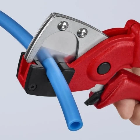 Plastikinių vamzdžių kirpimo replės KNIPEX 9020 185mm