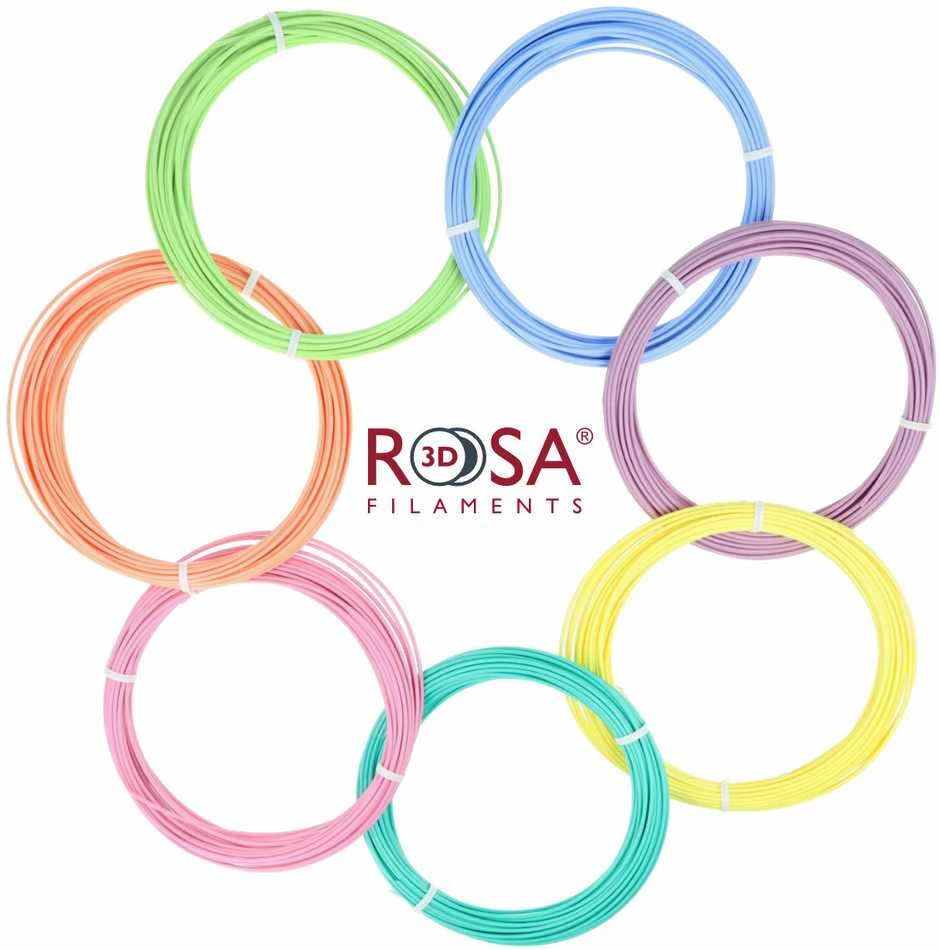 Plastikų rinkinys Rosa3D PLA Pastel - 1.75mm - 7x10m