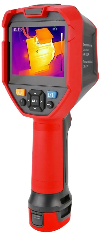 Profesionali termovizorinė kamera, 256x192, -20-550°C, 56°×42.2°, 25Hz, 3.5' IPS display, IP54, Wi-Fi, UNI-T
