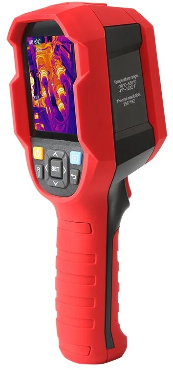 Profesionali termovizorinė kamera, 256x192, super 512x384, -20-550C, 25Hz, 2.8' TFT LCD, kamera 2MP, IP65, WIFI, video įrašymas, T-mix, UNI-T