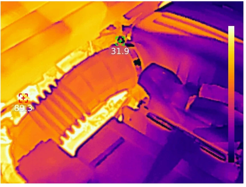 Profesionali termovizorinė kamera, 256x192, -20-550°C, 56°×42.2°, 25Hz, 3.5' IPS display, IP54, Wi-Fi, UNI-T