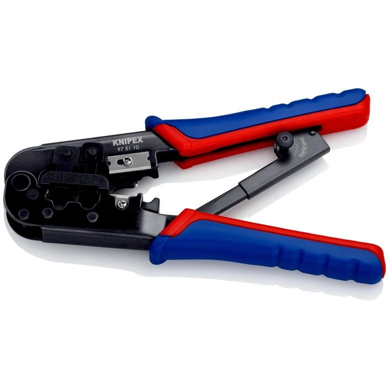 Profesionalios RJ45 jungčių užspaudimo replės 97 51 10 KNIPEX