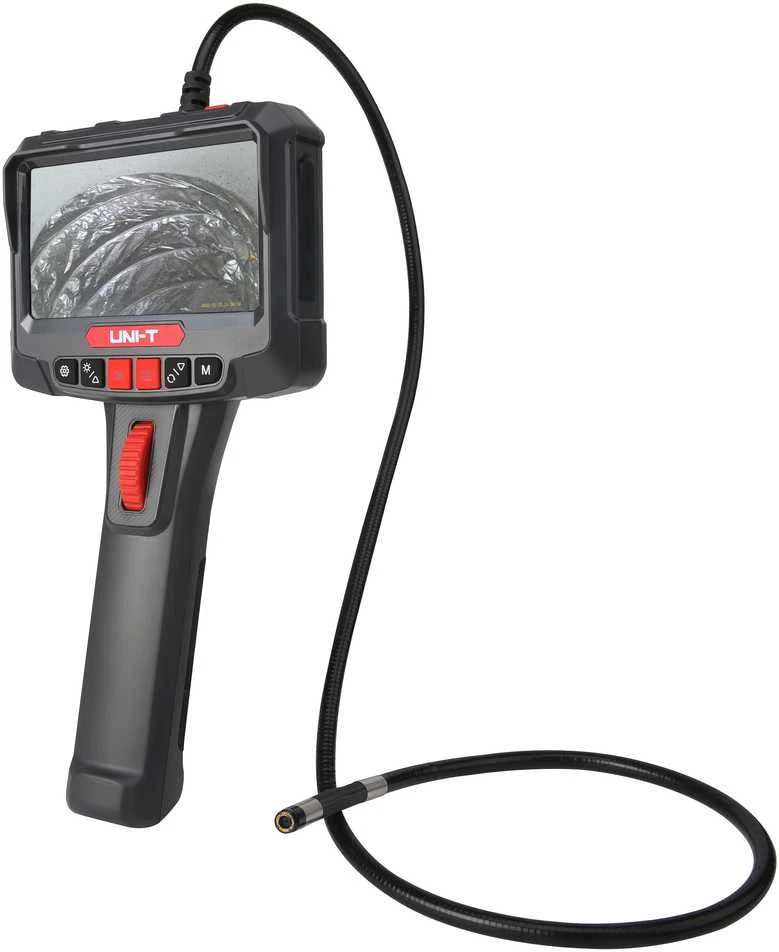 Profesionalus boroskopas su 360° sukinėjamu galu, 5.0", 70°, 8mm, 1m, CMOS, IP67, 32GB, UNI-T