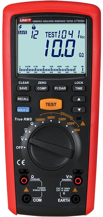 Izoliacijos varžos matuoklis Uni-t UT505A