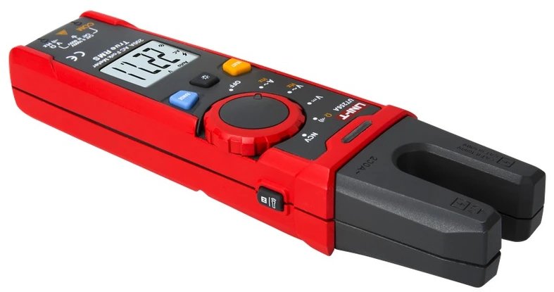 Šakutės tipo srovės matavimo replės CAT II 1000V, CAT III 600V; DC/AC 1000V; AC 200A; 60MΩ; 10KHz; NCV; TRMS; UNI-T