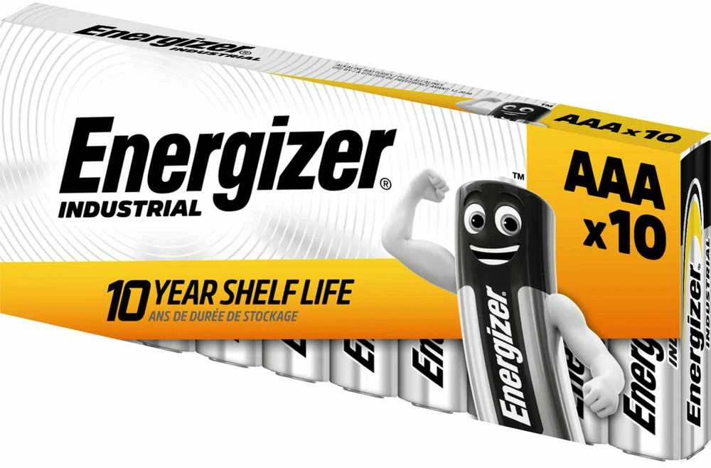 Energizer Industrial LR03 AAA Alkaline Elementai 10 Vnt