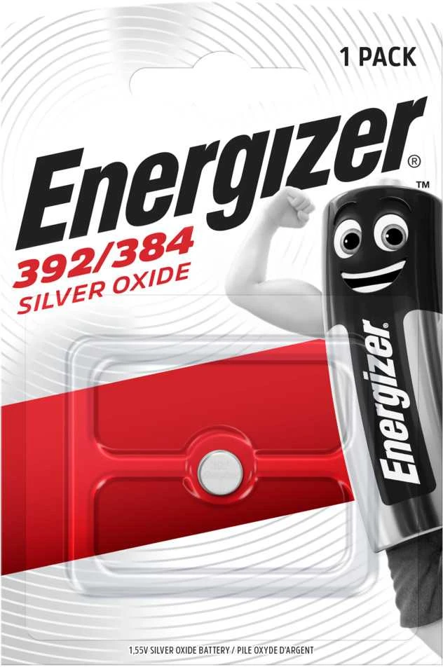 Sidabro oksido baterija 392/384 (SR41,LR41, AG3, L736, V3GA) 1.5V 47mAh ENERGIZER