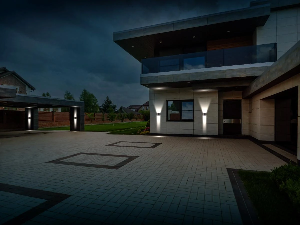 Pawbol Sieninis lauko šviestuvas CILINDER, LED 2x3W, 3000K, IP54, reguliuojamo švietimo kampo, juodas, LED line LITE