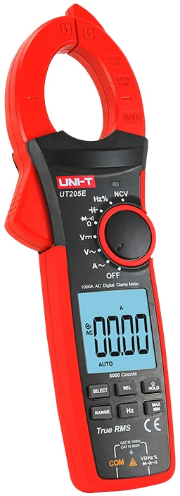 Srovės matavimo replės DC/AC 1000V; AC 1000A; 60MΩ; 60mF; 1MHz; UNI-T
