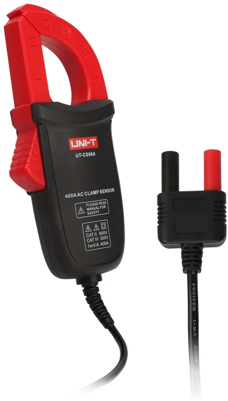 Srovės matavimo replės/jutiklis, tinka UT196, UT139C, UT117C, UT191T, 400A AC , 50 Hz -400 Hz; CAT III 300V/CAT II 600V, UNI-T