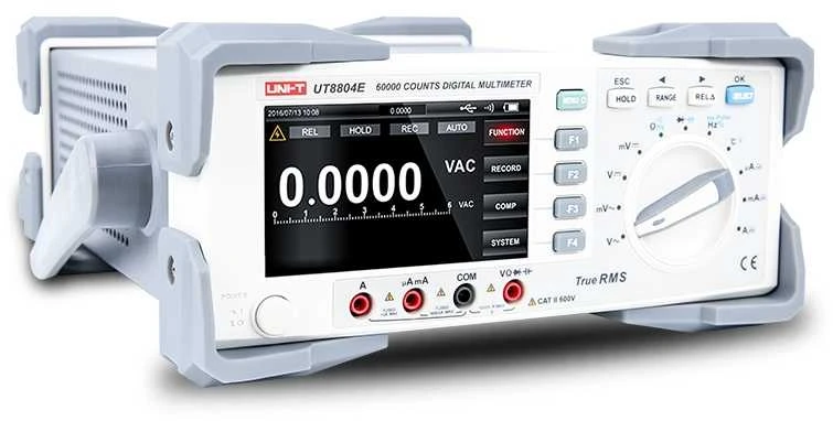 Stalinis multimetras 60000 , ±0.025%+5, 1000V AC/DC, 10A AC/DC, 60 MΩ, 60 mF, 60 MHz, -40 - 1000C, TRMS, USB, UNI-T