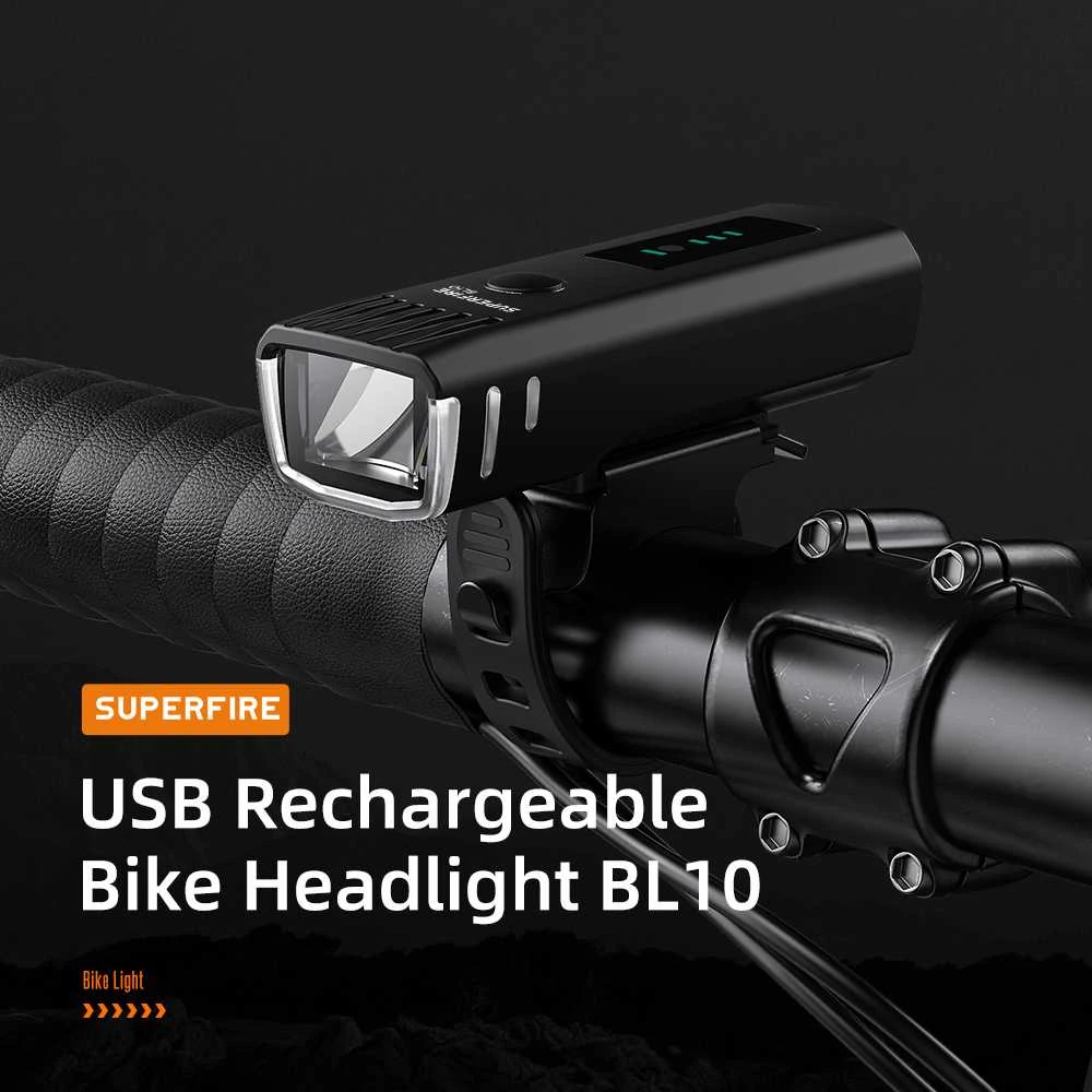 Superfire dviračio žibintuvėlis BL10, USB