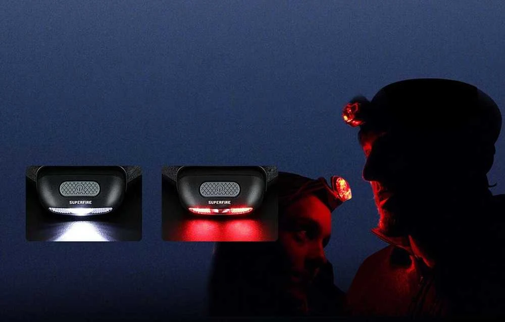 Superfire HL05-D priekinis žibintas 110lm USB
