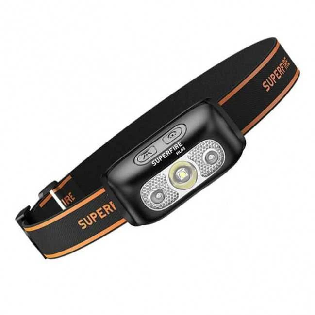 Priekinis žibintas Superfire HL05-E, 120lm, USB