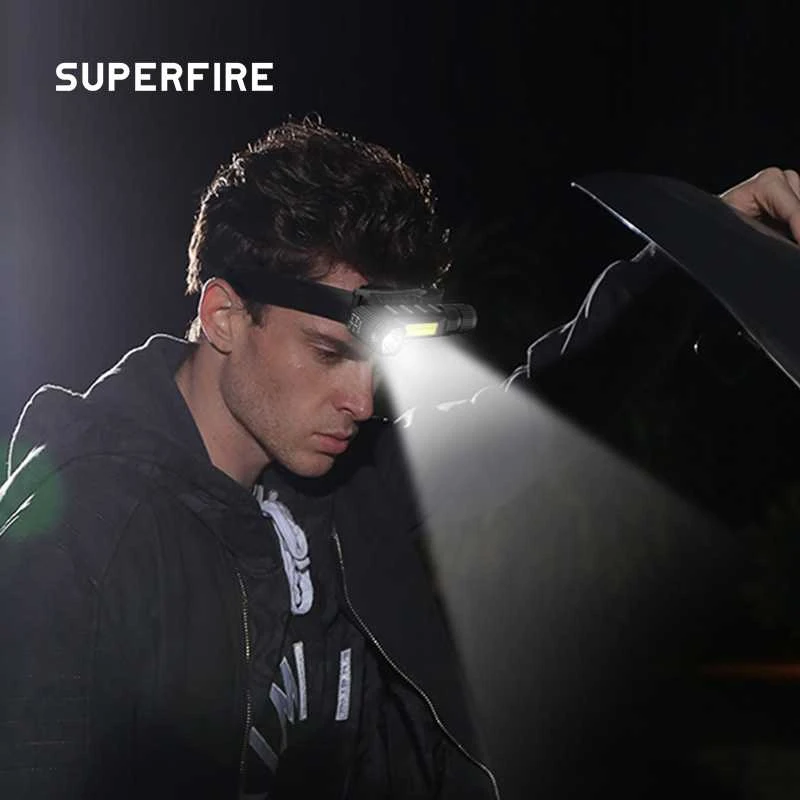 Superfire G19 multifunction žibintuvėlis, 200lm, USB