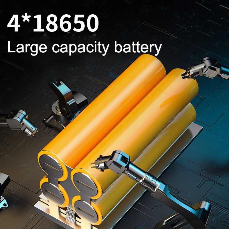Superfire Žibintuvėlis M12, 8000lm, 112W, įkraunamas USB C, 4x 18650 8000mAh, IP44