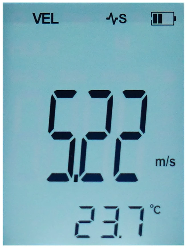 Termo anemometras ; 0~30m/s; -20~70C; 0~999900m³/min, pasirenkama ortakių forma, UNI-T