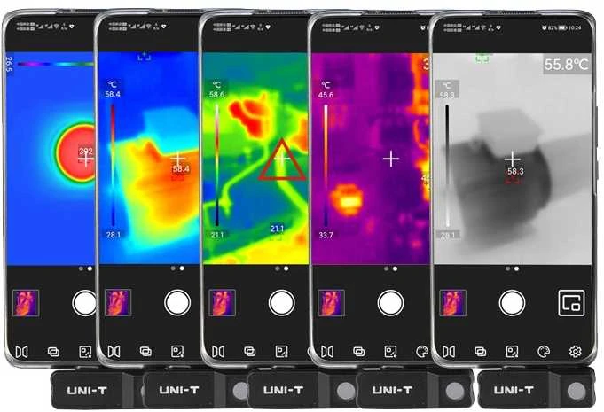 Termokamera 120x90, -20℃~400℃, 50º*38º, 25Hz; Android,UNI-T