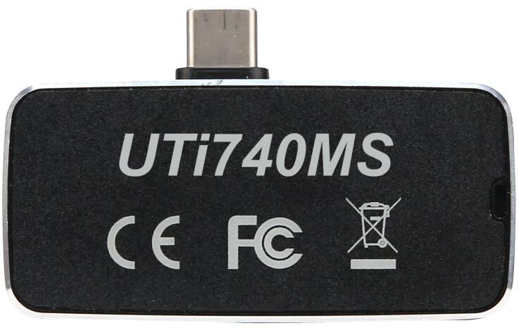 Termokamera, 400x300, -20~550C, 29°(H) × 21.5°(V), 25Hz, 9.5 mm linzė, EST, USB C, Android/iOS, UNI-T
