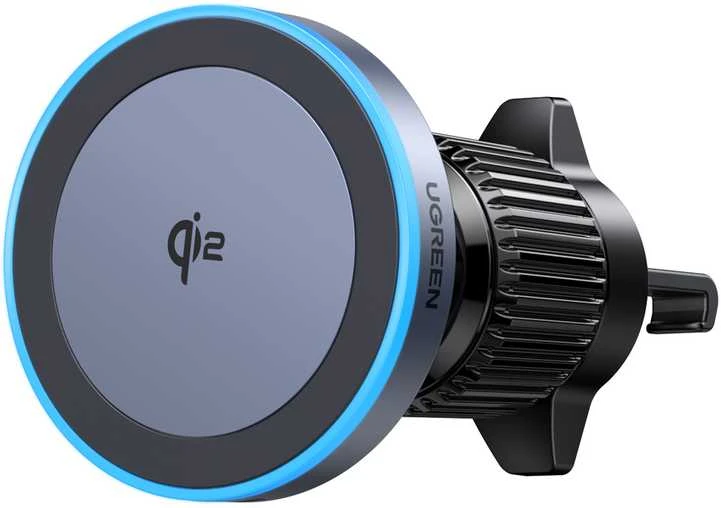Ugreen W708 Wireless Charger Holder su MagSafe, Qi2, skirtas Air Vent - juodos spalvos