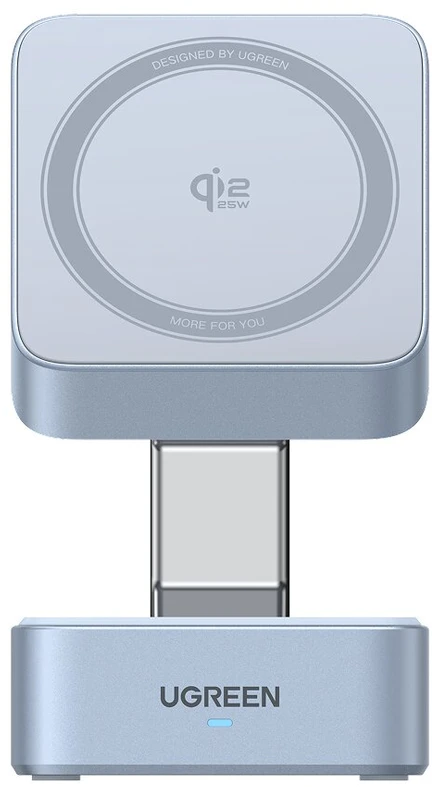 Ugreen Belaidis magnetinis įkroviklis MagFlow Qi2 Apple įrenginiams 25W