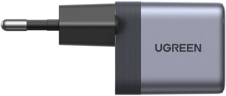 Ugreen Sieninis įkroviklis GaN 45W USB-C PD QC Nexode Air, pilkas