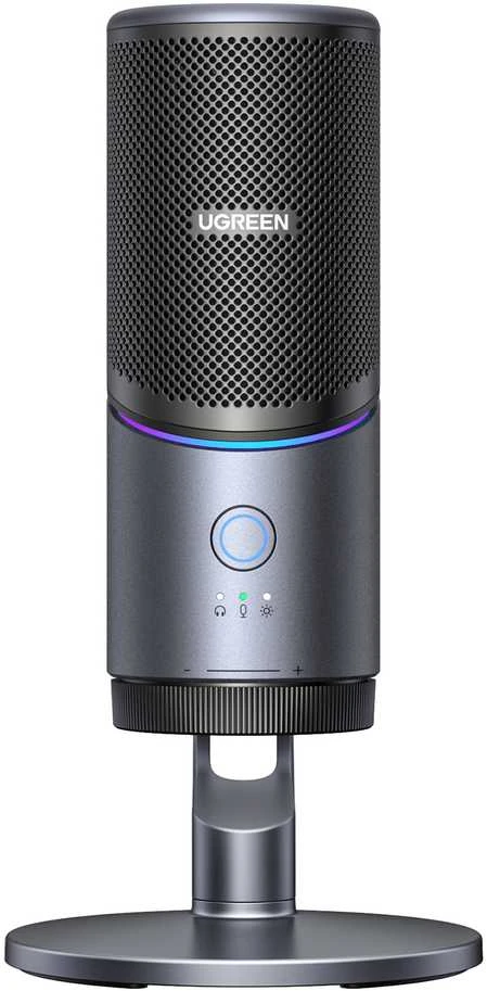 Ugreen Stalinis USB-C mikrofonas 24bit/96kHz su RGB apšvietimu
