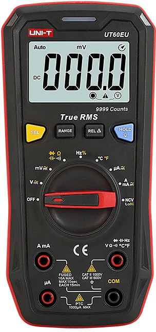 Uni-t Skaitmeninis multimetras UT60EU, CAT II 1000V/CAT III 600V, TRMS
