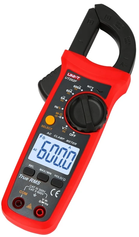 Uni-t Srovės matavimo replės UT202F,TRMS, NCV, 28mm, 600A, 600V AC/DC, su dažnio ir talpos matavimu