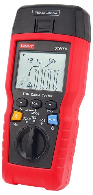 Uni-t Universalus tinklo kabelių testeris, RJ45, RJ11, 300m, POE 802.3AF, 802.3 AT, 802.3BT, Ethernet portų testavimas; UNIT
