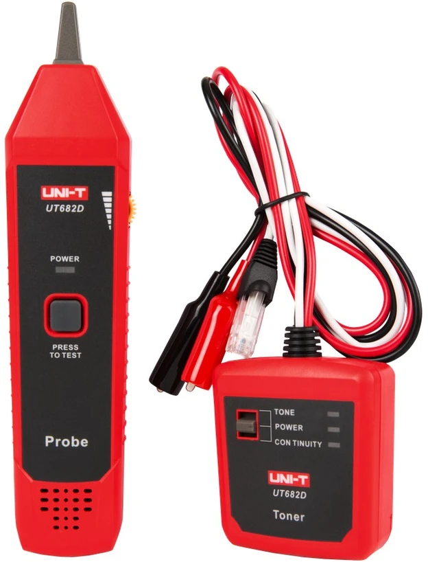 UT682D prietaisas elektros, telefonijos ir tinklo kabelių paieškai, vejos roboto kontūro testeris, UNI-T