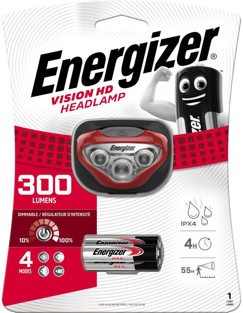 ENERGIZER VISION PRIEKINIS ŽIBINTAS 300lm 3 LED 3AAA