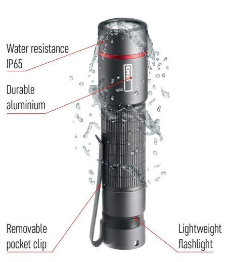 Žibintuvėlis, atsparus drėgmei IP65, ULTIBRIGHT 60, CREE LED, 170lm, 1xAA, EMOS