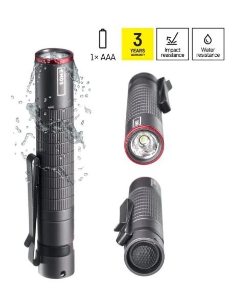 Žibintuvėlis, atsparus drėgmei IP65, ULTIBRIGHT 50, CREE LED, 100lm, 1xAAA, EMOS