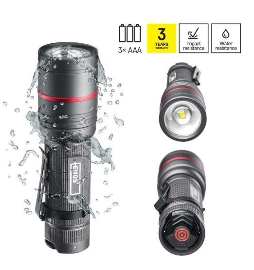 Žibintuvėlis, atsparus drėgmei IP65, ULTIBRIGHT 70, CREE LED, 340lm, 3xAAA, EMOS