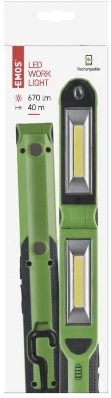 Žibintuvėlis įkraunamas, 670lm COB LED 2200mAh, EMOS