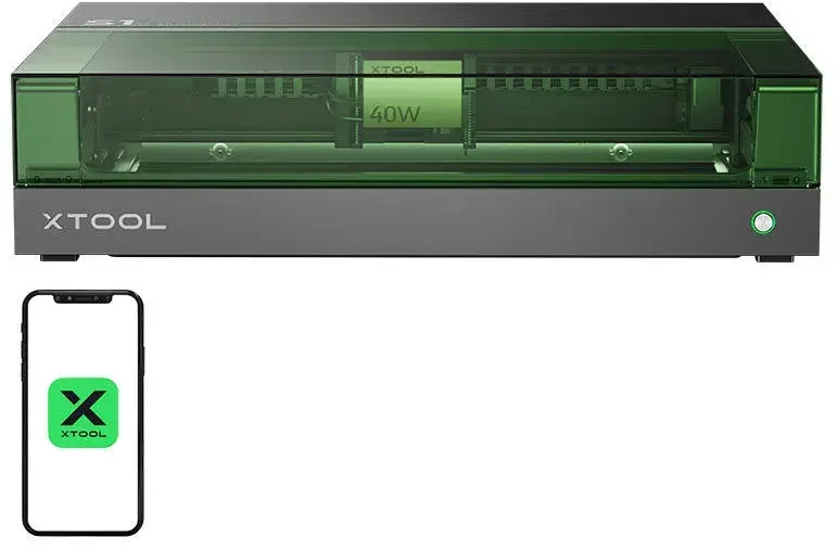 Lazerinės graviravimo staklės 2-in-1 xTool S1 40W - Viskas viename rinkinys - juodas