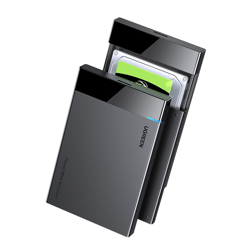 2.5 "išorinis HDD / SSD gaubto UGREEN US221, SATA 3.0 USB-C 50cm
