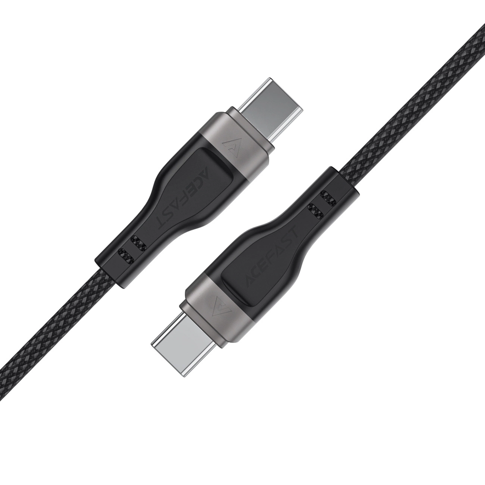 3in1 kabelis Acefast C11-03 USB-C - USB-C 480Mb/s 100W 1.2m - juodos spalvos