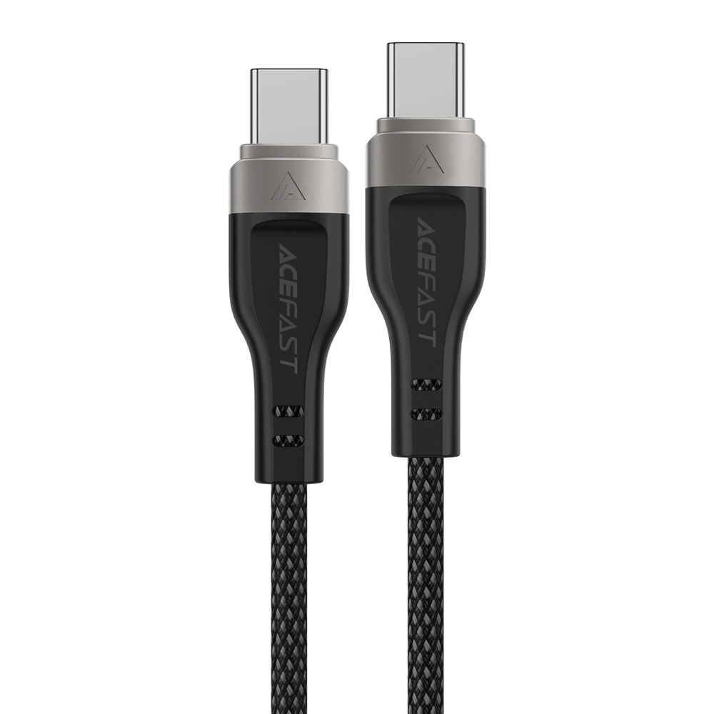 3in1 kabelis Acefast C11-03 USB-C - USB-C 480Mb/s 100W 1.2m - juodos spalvos