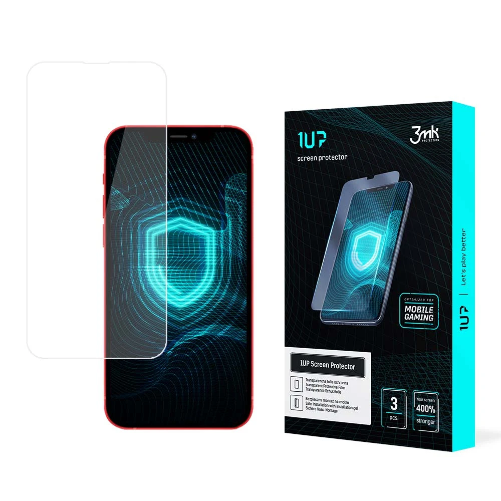 LCD apsauginis stikliukas 3MK 1UP Apple iPhone 13/13 Pro juodas