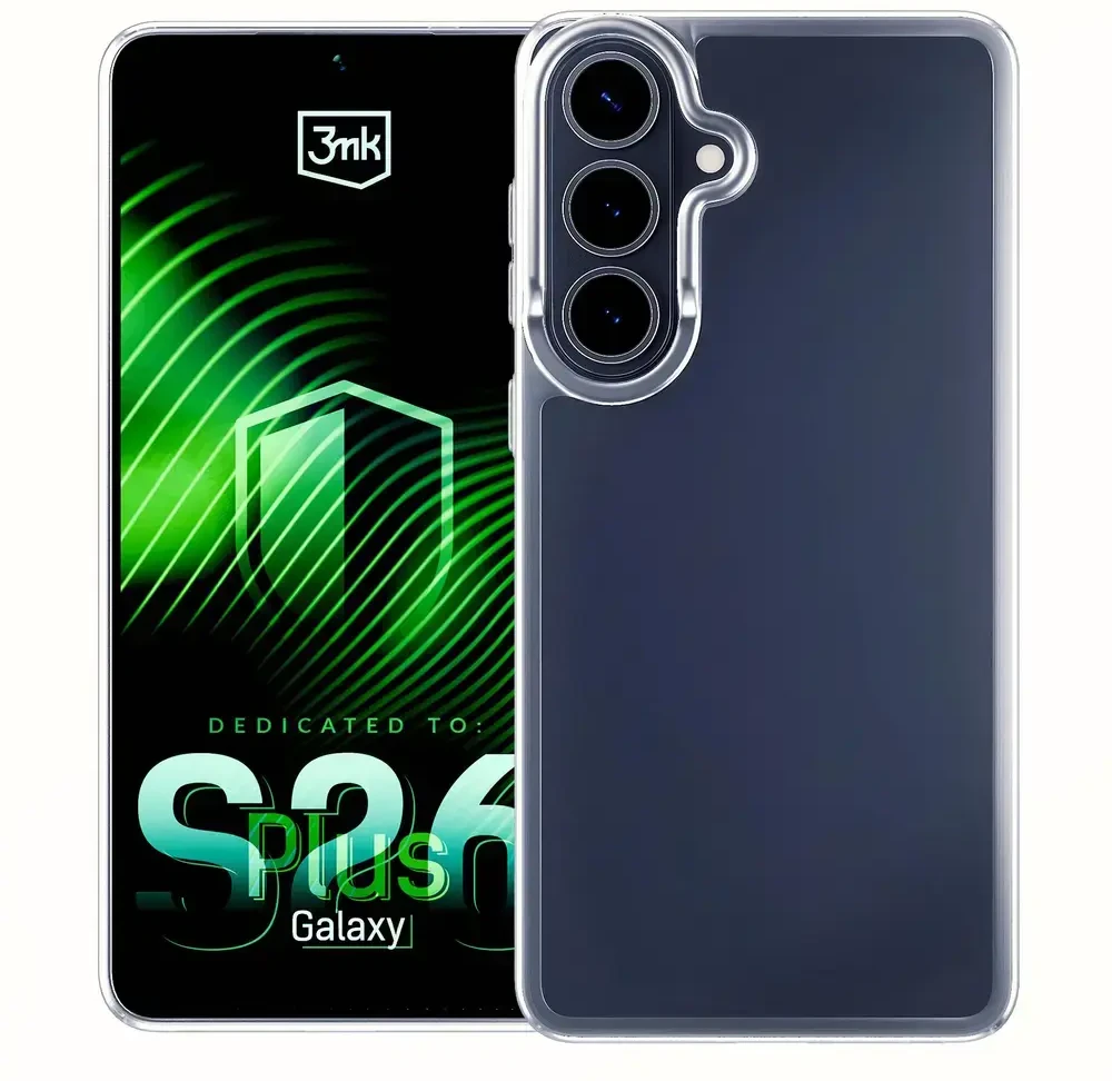 3mk šarvuotas dėklas, skirtas „Samsung Galaxy S26+“ - skaidrus