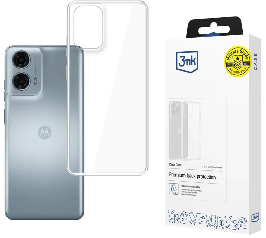3Mk Protection 3mk skaidrus dėklas Motorola Moto E14 / G04 / G24 Power / G24 4G - skaidrus
