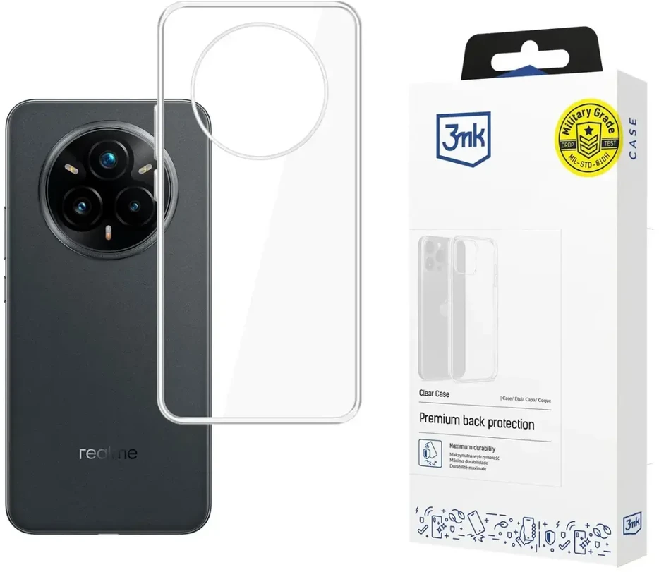 Dėklas 3mk Clear Case for Realme 14 Pro+ - transparent