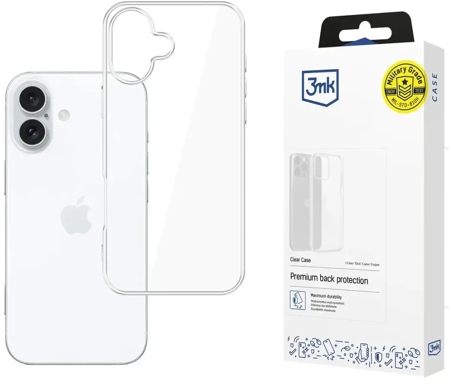 Dėklas 3mk Clear Case 1,2mm Apple iPhone 16