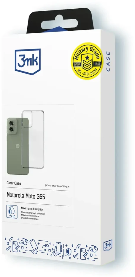 3MK skaidrus dėklas Motorola Moto G55 5G