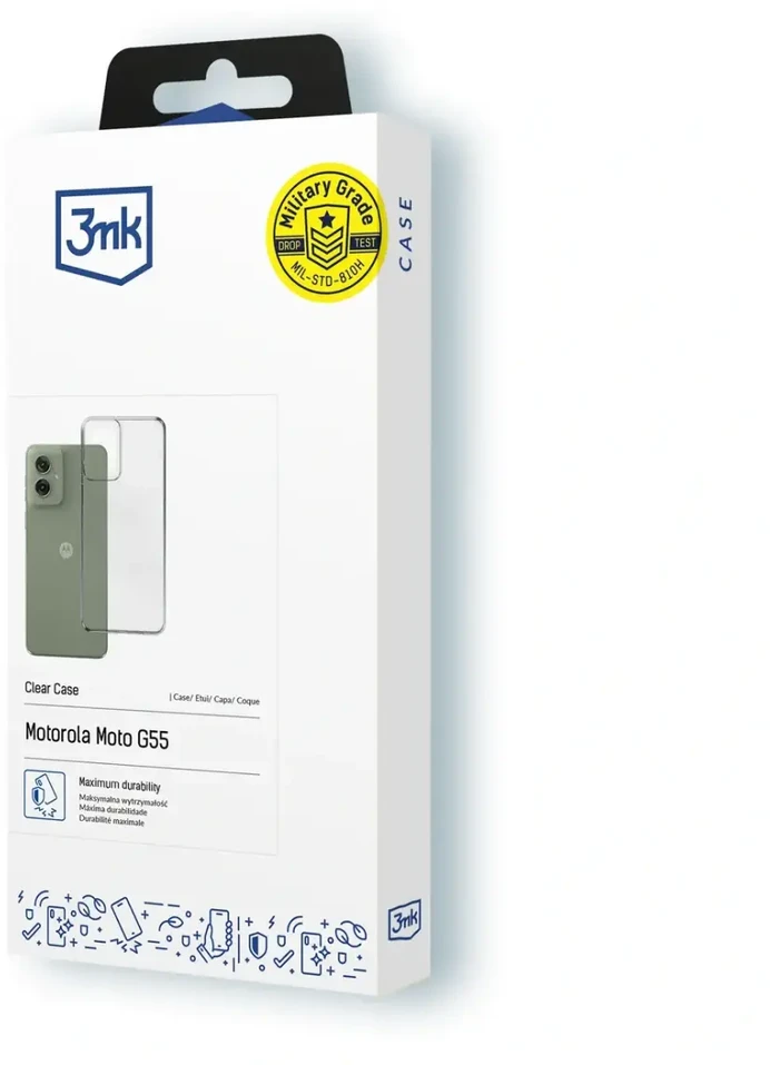 3MK skaidrus dėklas Motorola Moto G55 5G