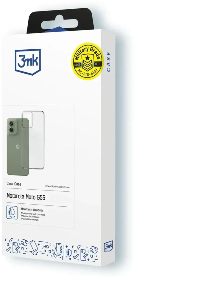 3MK skaidrus dėklas Motorola Moto G55 5G