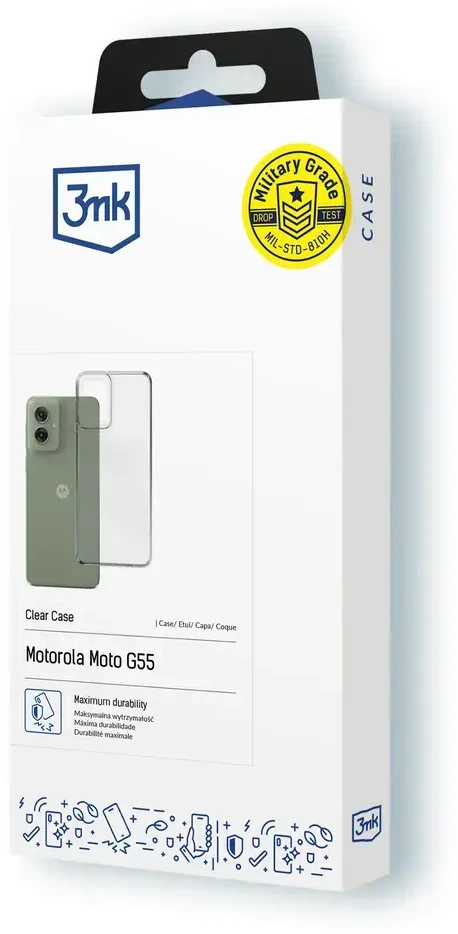 3MK skaidrus dėklas Motorola Moto G55 5G