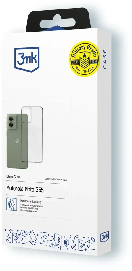 3MK skaidrus dėklas Motorola Moto G55 5G